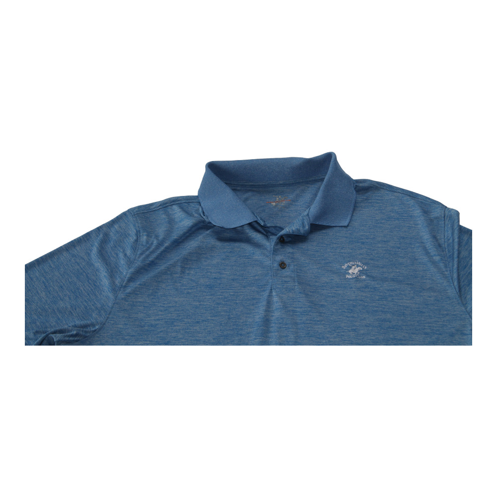 Beverly Hills Polo Club Modern Fit Men's Pre-Owned 3X Blue Short Sleeve‎ Polo - Picture 2 of 5